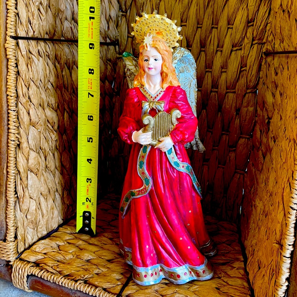 10 inch Angel table top candleholder.